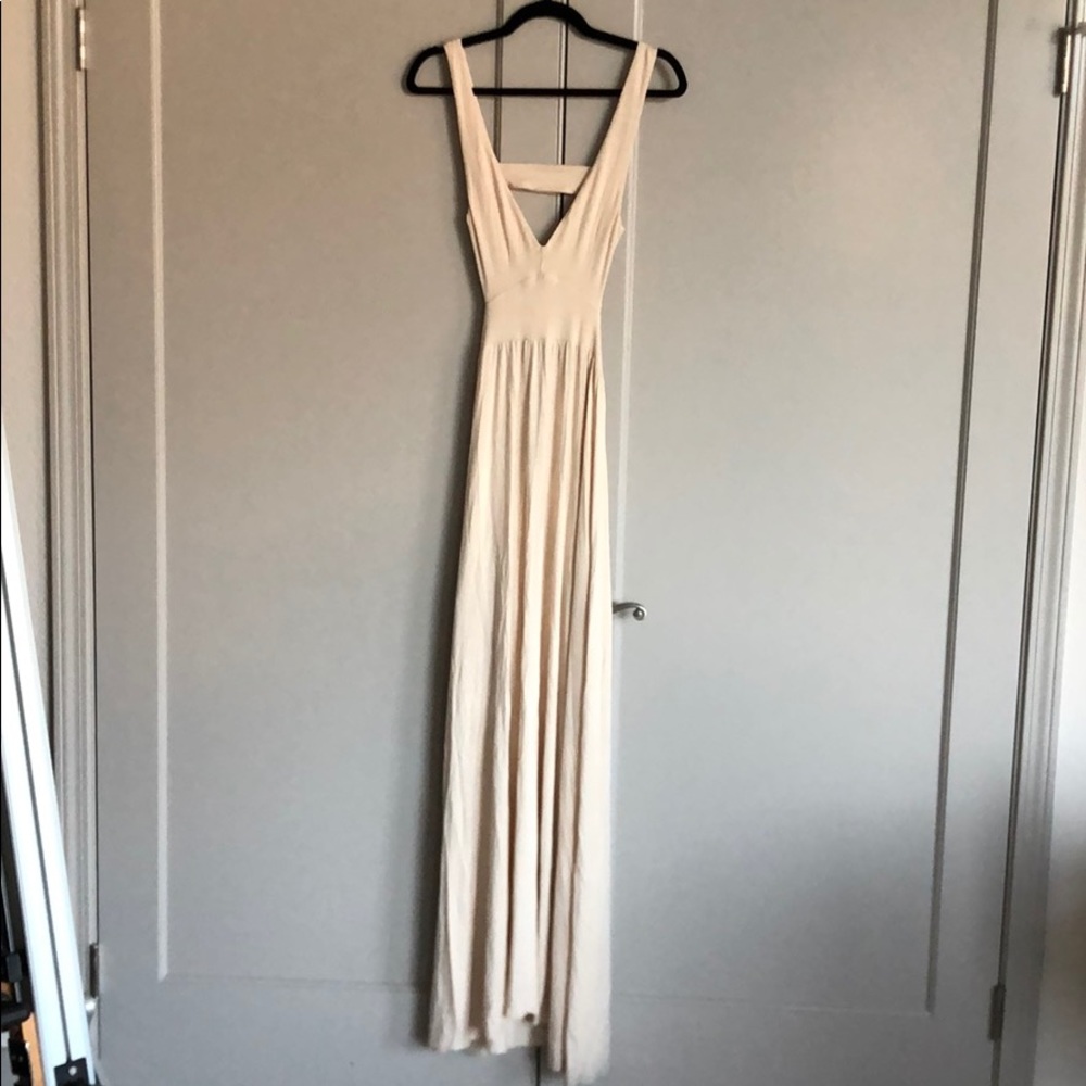 Rachel Pally - Cream open back maxi dress